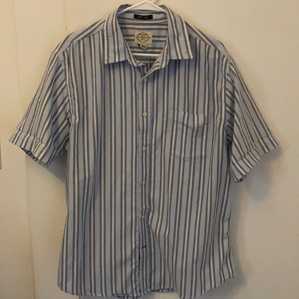 Blue St. John’s Bay Casual Button-Down